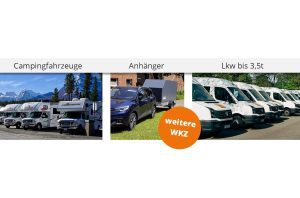 WKZ Lieferwagen, Campingfahrzeuge und Anhänger