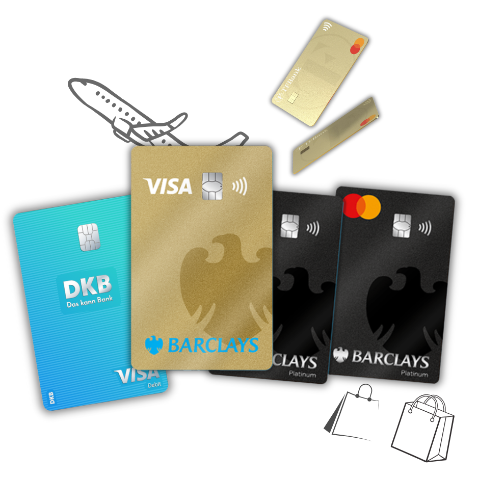 Kreditkarten vermitteln mit attraktiven Konditionen für Ihre Kunden