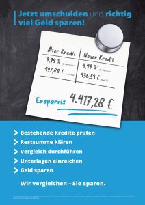 Plakat Umschuldung