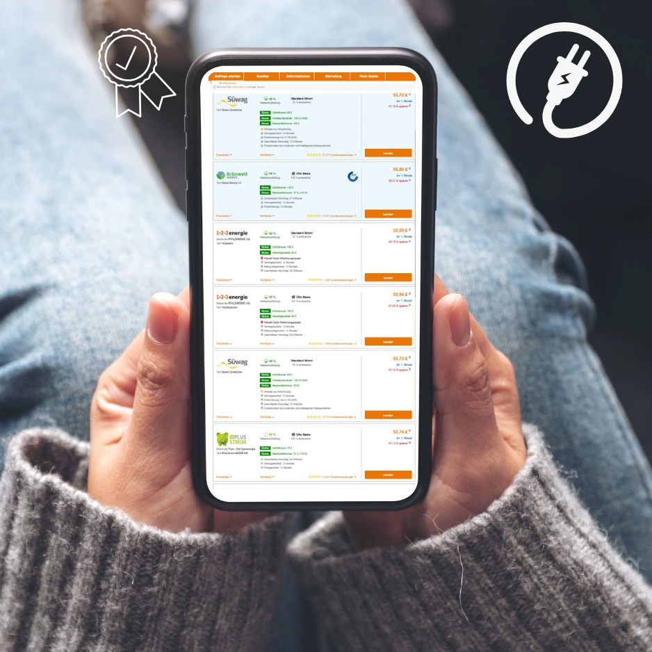 Stromvergleich beim Strom-, Gas-, DSL vermitteln