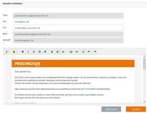 iwoca: Email für Ihren Kunden